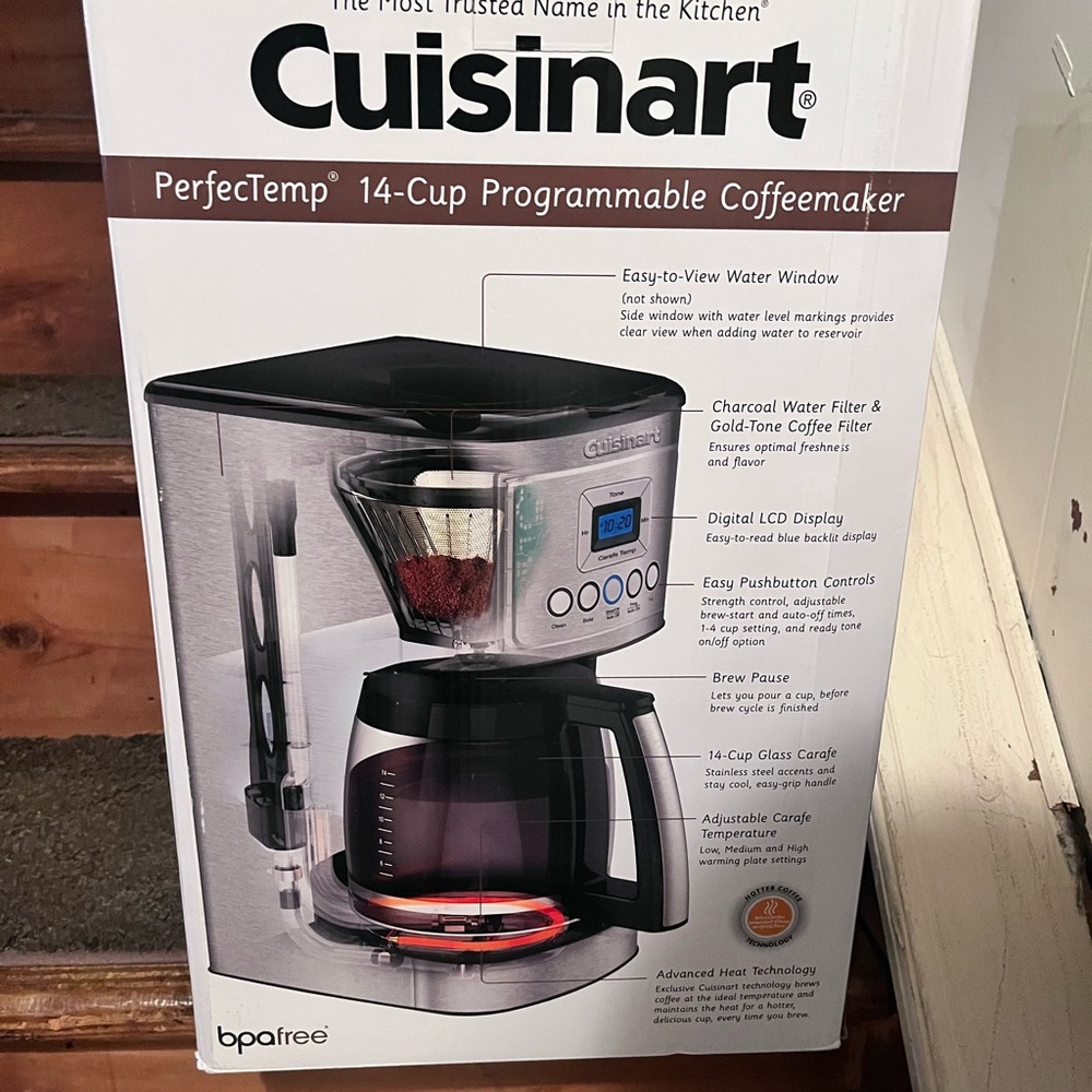 Cuisinart Silver and Black PerfecTemp 14-Cup Coffeemaker